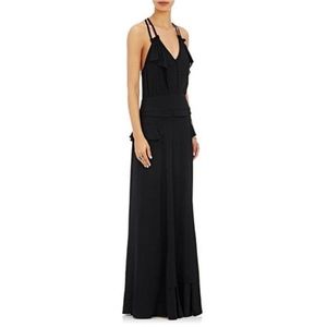 Maison Mayle Colette Cady Ruffle-front Gown